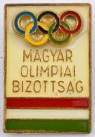 ~1960. "Magyar Olimpiai Bizottság" zománcozott jelvény eredeti dísztokban T:1-