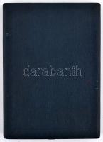 1957. "Dunakanyar Intéző Bizottság" zománcozott, festett fém emlékplakett eredeti tokban, ...