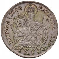 1743KB XVKr Ag "Mária Terézia" Körmöcbánya (6.45g) T:2
Hungary 1743KB 15 Kreuzer Ag "...