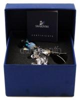 Swarovski maci színes lufikkal, eredetiség bizonyítvánnyal, eredeti dobozban, hibátlan, cca 7cm