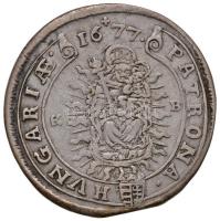 1677KB 15kr Ag "I. Lipót" (5,85g) T:2-
Unger II.: 1058., Huszár: 1423. v