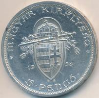 1938. 5P Ag "Szent István" T:2 apró ph.
Adamo P8.1