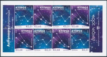 Europa CEPT csillagászat bélyegfüzet Europa CEPT astronomy stamp booklet