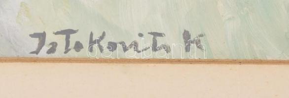 Istókovits jelzéssel: Műtermi csendélet, olaj, farost, paszpartuban, fa keretben, 39,5×55 cm