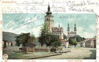 Podolin, tér, templom; Feitzinger Ede 1902/12. No. 441. / square, church (fa)