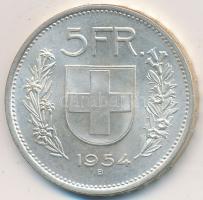 Svájc 1954B 5Fr Ag T:2,2- Switzerland 1954B 5 Francs Ag C:XF,VF