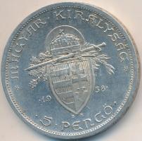 1938. 5P Ag "Szent István" T:2,2-
Adamo P8.1