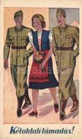 Kétoldali támadás! / Hungarian military humour, couple (EK)