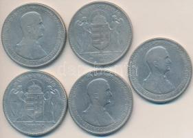 1930. 5P Ag "Horthy jobbra" (5x) T:3
Adamo P8