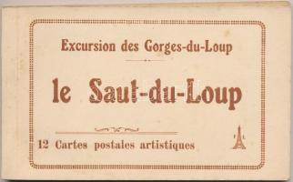 Gorges du Loup, Saut du Loup; - postcard booklet with 12 old cards