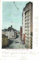 New York City, Park Row, Post office, tram (b)