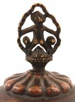 MMM jelzéssel réz ékszertattó doboz, m:13cm