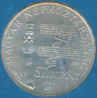 1981. 500Ft Ag "Bartók Béla" MNB tokban T:BU