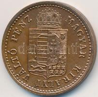 1887KB 1kr Cu "Középcímer" T:2,2-