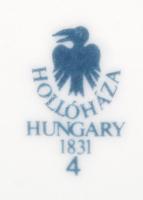 Szász Endre után tervezett Hollóházi jelzett porcelán tányér,hibátlan, d:25cm/ Hollohaza chinaware p...