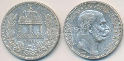 1915KB 1K Ag "Ferenc József" (2x) T:2,2-