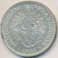 1938. 2P Ag "Madonna" T:2 Adamo P7