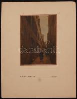 1934 Thöresz Dezső (1902-1963): Velence, színezett vintage fotóművészeti alkotás a szerző hagyatékából, jelzetlen, 17x11 cm, karton 33x24 cm