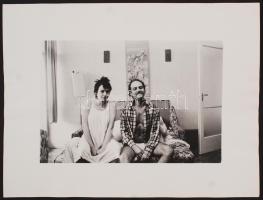 cca 1980 Nyilas Ilona: Reggel, aláírt vintage fotóművészeti alkotás, 18x28 cm-es kép 30x40 cm-es fotópapíron