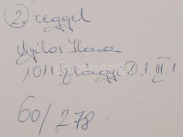 cca 1980 Nyilas Ilona: Reggel, aláírt vintage fotóművészeti alkotás, 18x28 cm-es kép 30x40 cm-es fot...