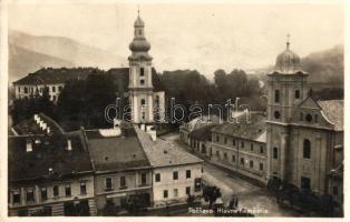 Rozsnyó, Fő tér, templom, Dohány Nagyáruda / main square, tobacco shop, church