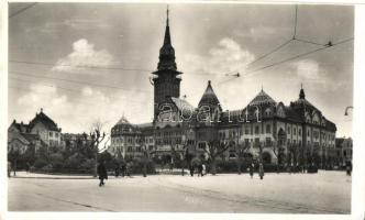 Szabadka, Városháza  / town hall 'vissza' So. Stpl