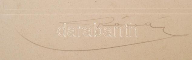 cca 1930 Rónai Dénes (1875-1964): A pálya kezdetén, aláírt, hideg pecséttel jelzett műtermi fotó, 23...