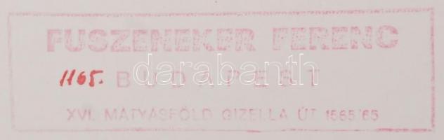 cca 1970 Fuszeneker Ferenc: Táncház, pecséttel jelzett vintage fotóművészeti alkotás, 17x40 cm