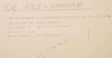 cca 1949 Mohai Béla: Portré, aláírt, feliratozott vintage fotóművészeti alkotás, Svédországban kiáll...