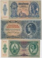 30db-os vegyes magyar és külföldi bankjegy tétel T:vegyes
30pcs of various bankknotes C:mixed