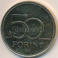 DN 50Ft "Magyar Foci Legendái - Albert Flórián" aranyozott Cu-Ni, multicolor emlékérme tan...