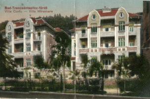 Trencsénteplic, Trencianske Teplice; Villa Miramare, Villa Corfu (fa)