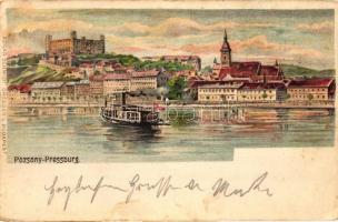 1899 Pozsony, Bratislava; Edgar Schmidt art postcard