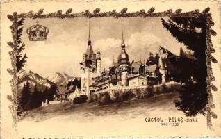 1933 Sinaia, Castelul Peles / castle, anniversary card