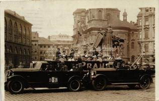 1928 Praha, Staromestske namesti / Old Town square, sightseeing bus, photo