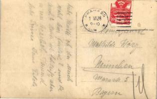 1928 Praha, Staromestske namesti / Old Town square, sightseeing bus, photo