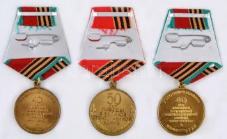 Szovjetunió 1985-1995. "A 2. Világháborúban aratott győzelem" 40 és 50 éves jubileumi emlé...