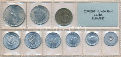 1975. 2f-10Ft 9db klf érmés forgalmi sor fóliatokban T:1