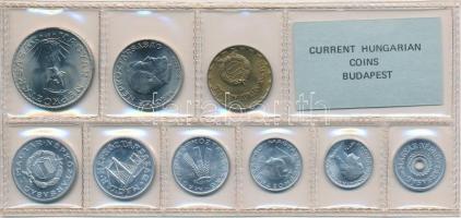 1977. 2f-10Ft 9db klf érmés forgalmi sor fóliatokban T:1