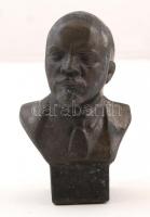 Gyivorkjan: Lenin büszt,jelzett, fém, 14cm
Skandináv rénszarvas alabástrom talapzaton, 13cm