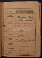 cca 1940 Zsoldkönyv, egyben személyazonossági igazolvány / Military Id