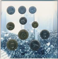 1996. 10f-100Ft "50 éves a forint" 10klf darabos forgalmi sor dísztokban T:BU