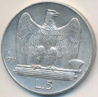 Olaszország 1930R 5L Ag "III. Viktor Emánuel" T:2
Italy 1930R 5 Lire Ag "Vittorio Ema...