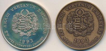 Bognár György (1944-) 1993. "MÉE Gyöngyösi Csoport - Aradi Vértanúk / Aulich Lajos" Br és ...