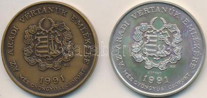 Bognár György (1944-) 1991. "MÉE Gyöngyösi Csoport - Aradi Vértanúk / Láhner György" Br és...