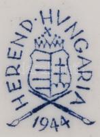 Herendi porcelán csibepár, kézzel festett, hibátlan, jelzett (Vastagh Éva), m: 13 cm