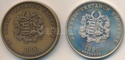 Bognár György (1944-) 1990. "MÉE Gyöngyösi Csoport - Aradi Vértanúk / Kazinczy Lajos" Ag é...