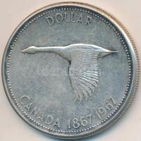 Kanada 1967. 1$ Ag "100 éves a Konföderáció" T:2-
Canada 1967. 1 Dollar Ag "Confedera...