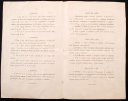 cca 1882 Fiume, A székesfehérvári vendégek fogadásának programfüzete