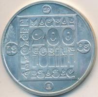 1985. 200Ft Ag "Természetvédelem - Mocsári teknős" T:BU